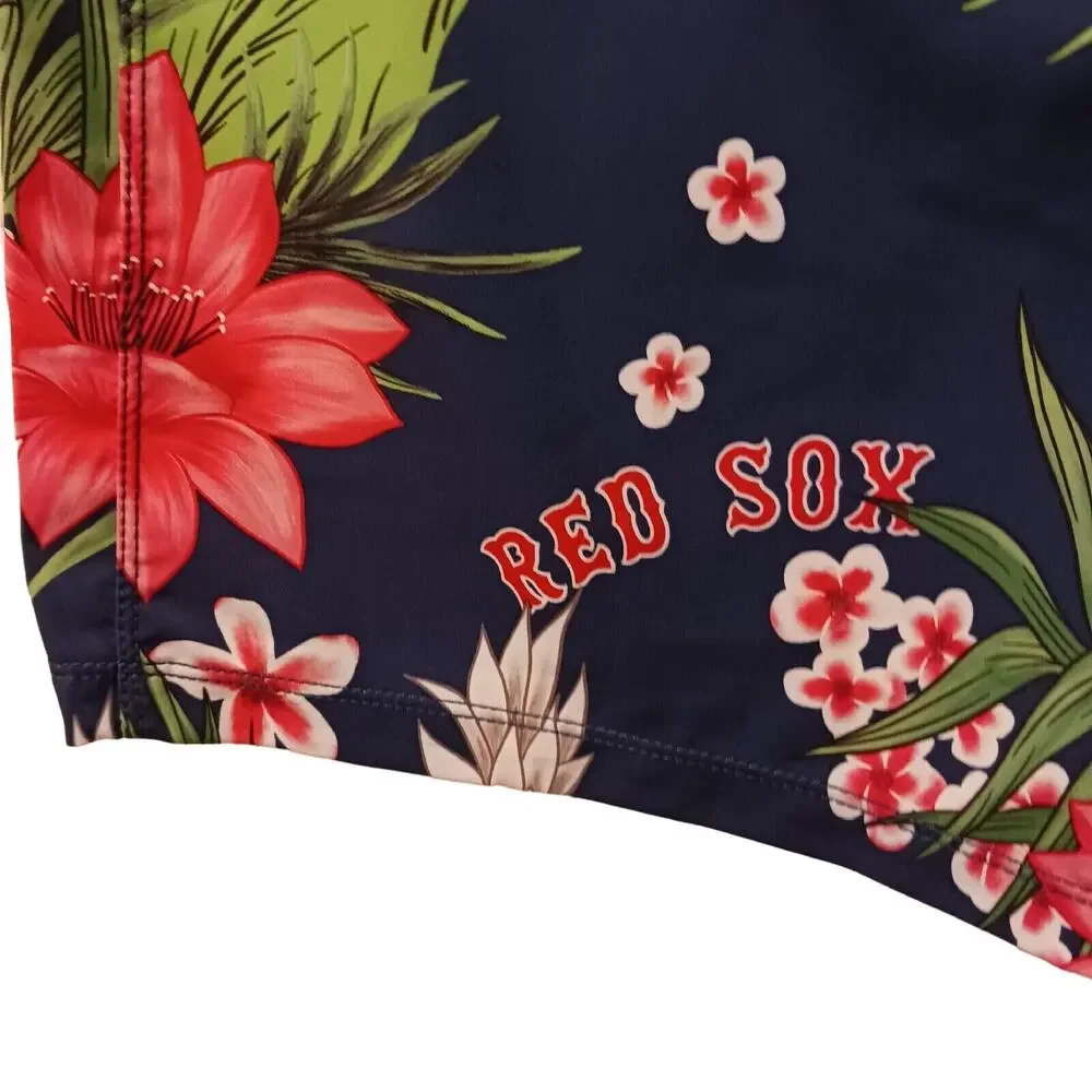 NEW Hurley Swim Trunks MLB BOSTON RED SOXS 33 BLUE Tropical Floral‎ Board Shorts